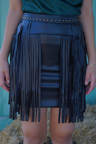 "Danaa" Fringe Skirt