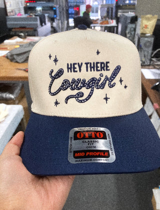 Hey There Cowgirl - Navy Stitching