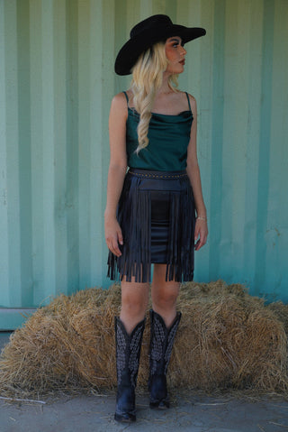 "Danaa" Fringe Skirt