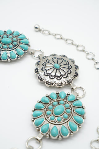 Turquoise Flower Belt