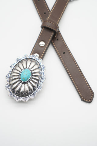 Concho belt with Leather