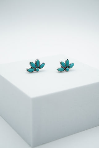 Small Half Flower Earrings