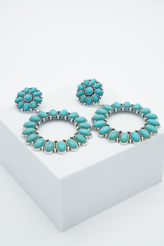 Turquoise silvestre  Earrings