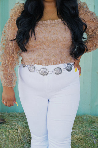 "Leila" Lace Blouse Plus